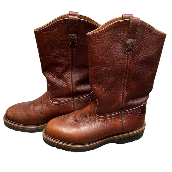 Lucchese Other - Lucchese Sport Vintage Roper Boots Brown Men’s 9.5 EE Leather Cowboy Western